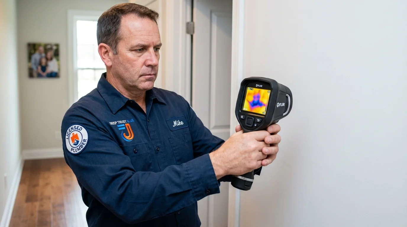 Thermal imaging leak detection by Johns Plumbing LLC in Castle Rock